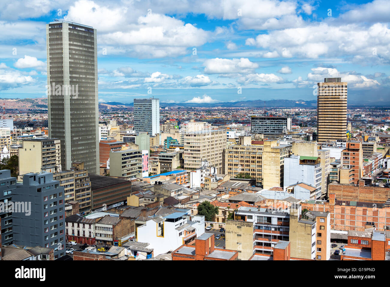 Ansicht der Innenstadt von Bogota, Kolumbien Stockfoto