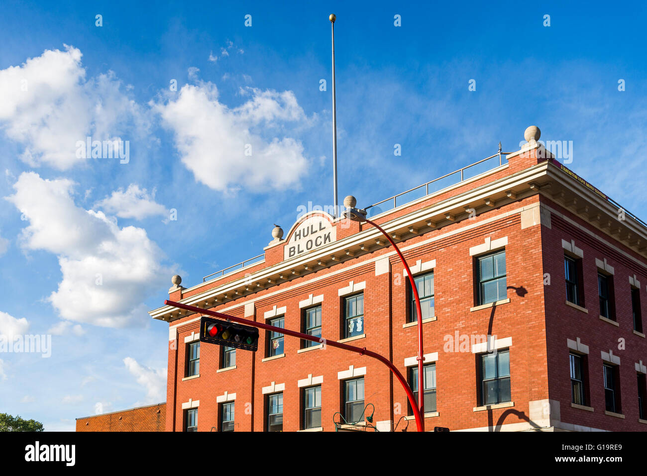 Rumpf-Block, historische Gebäude, Edmonton, Alberta, Kanada Stockfoto