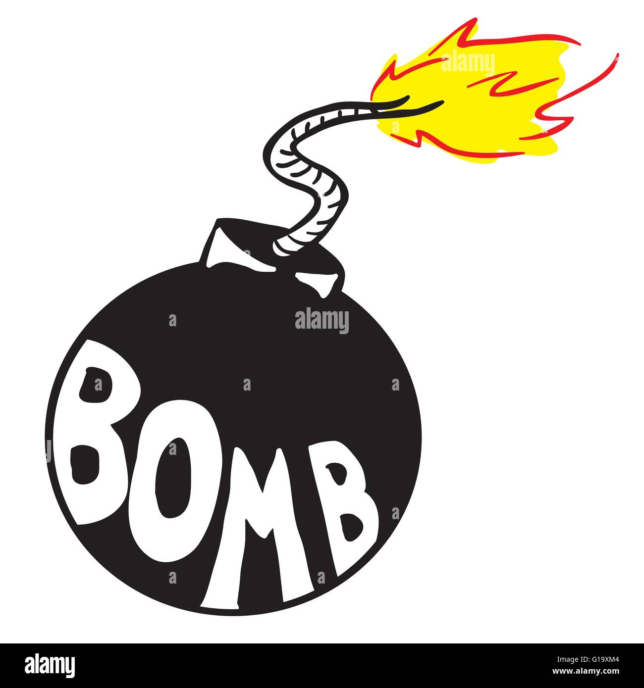 Cartoon-Bombe Stock Vektor