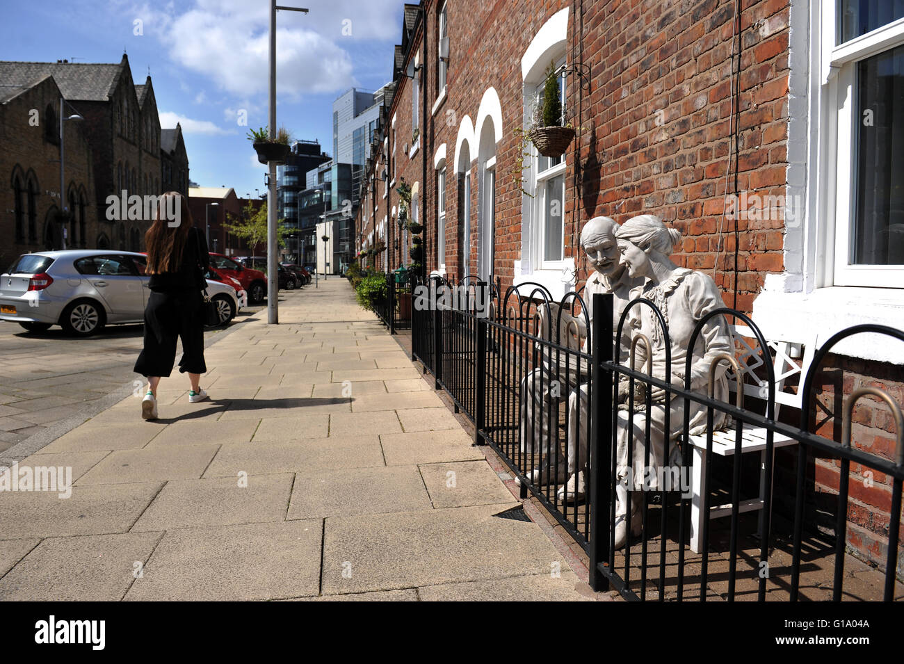 George Leigh Street, Northern Quarter, Manchester UK. Bild von Paul Heyes, Dienstag, 10. Mai 2016. Stockfoto