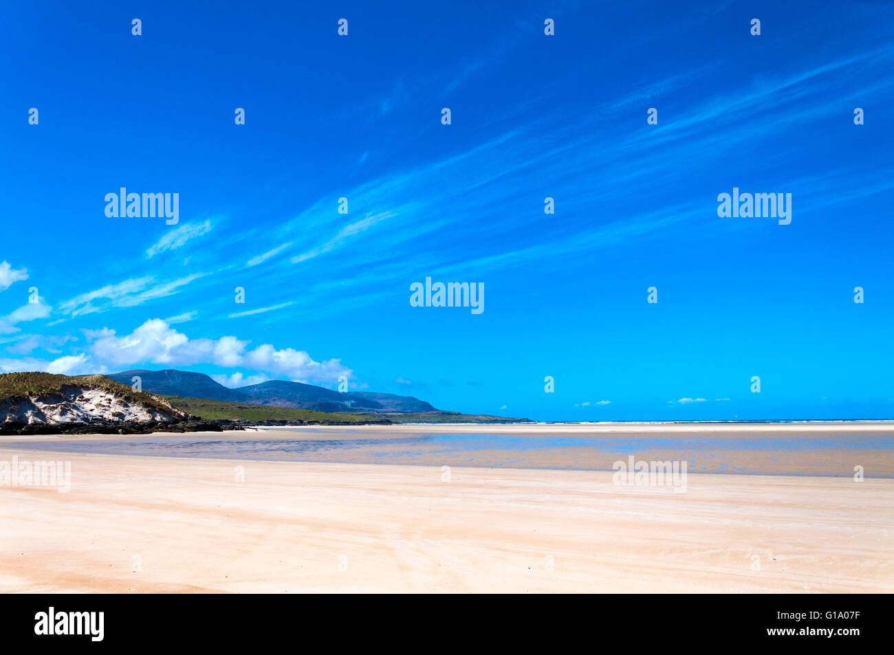 Verlassenen leeren Strand auf Loughros Punkt, Ardara, County Donegal, Irland Stockfoto