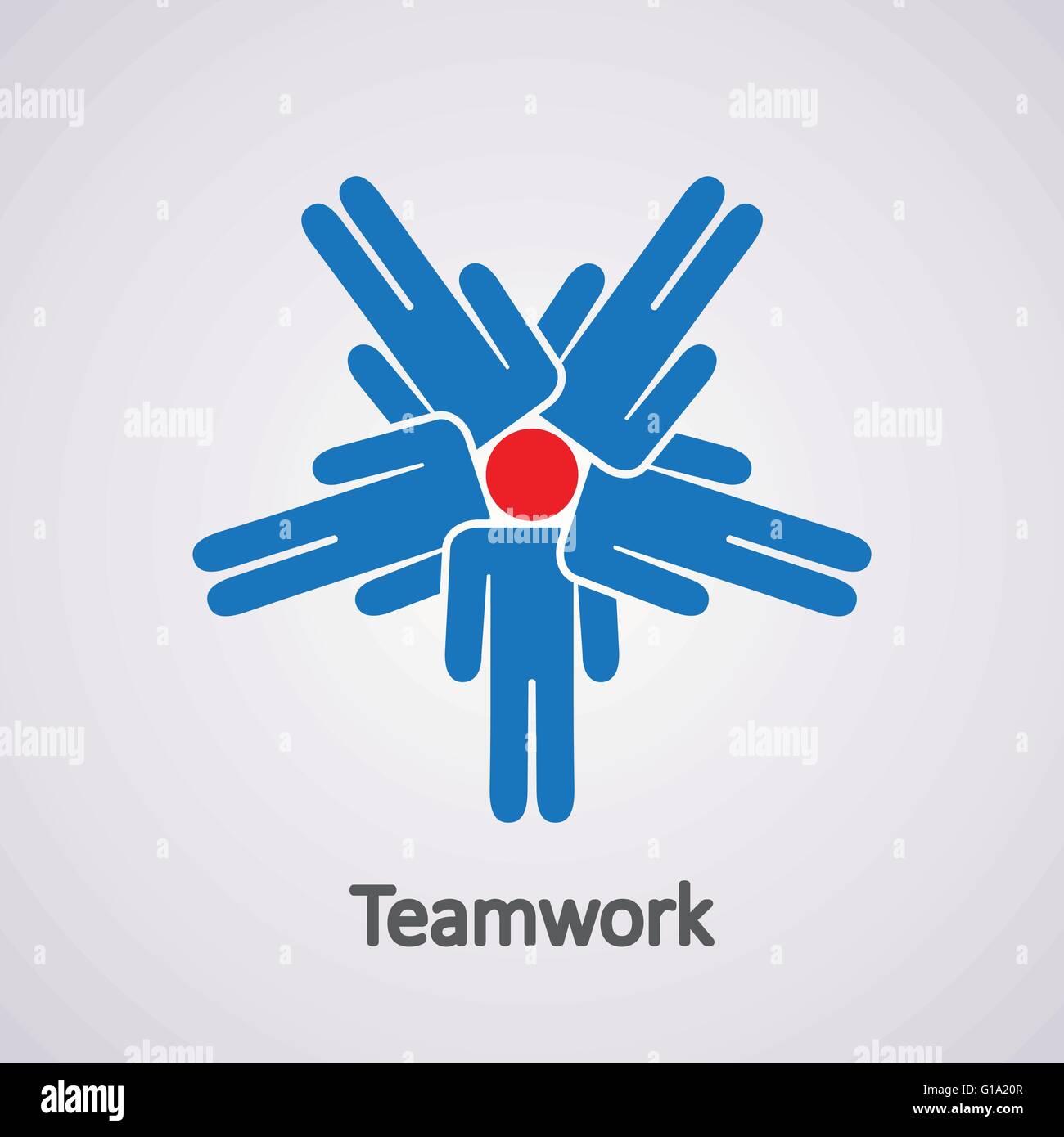 Vektor Icon von Teamwork Konzept Stock Vektor