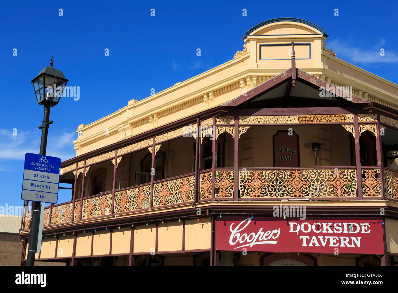 Dockside Taverne, Port Adelaide, South Australia, Australien Stockfoto