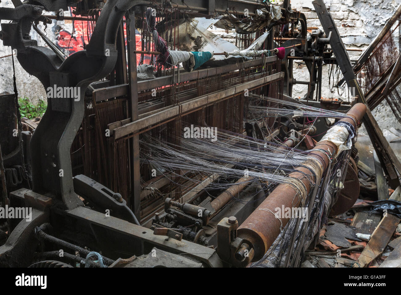 Alte Weberei in Istanbul, Türkei Stockfoto