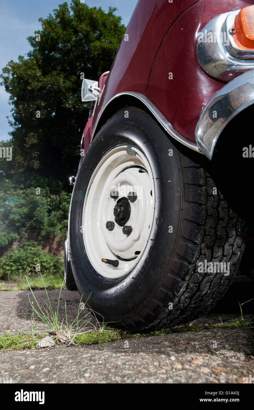 Riley Elf Rennwagen, basierend auf klassischen Mini Limousine Stockfoto