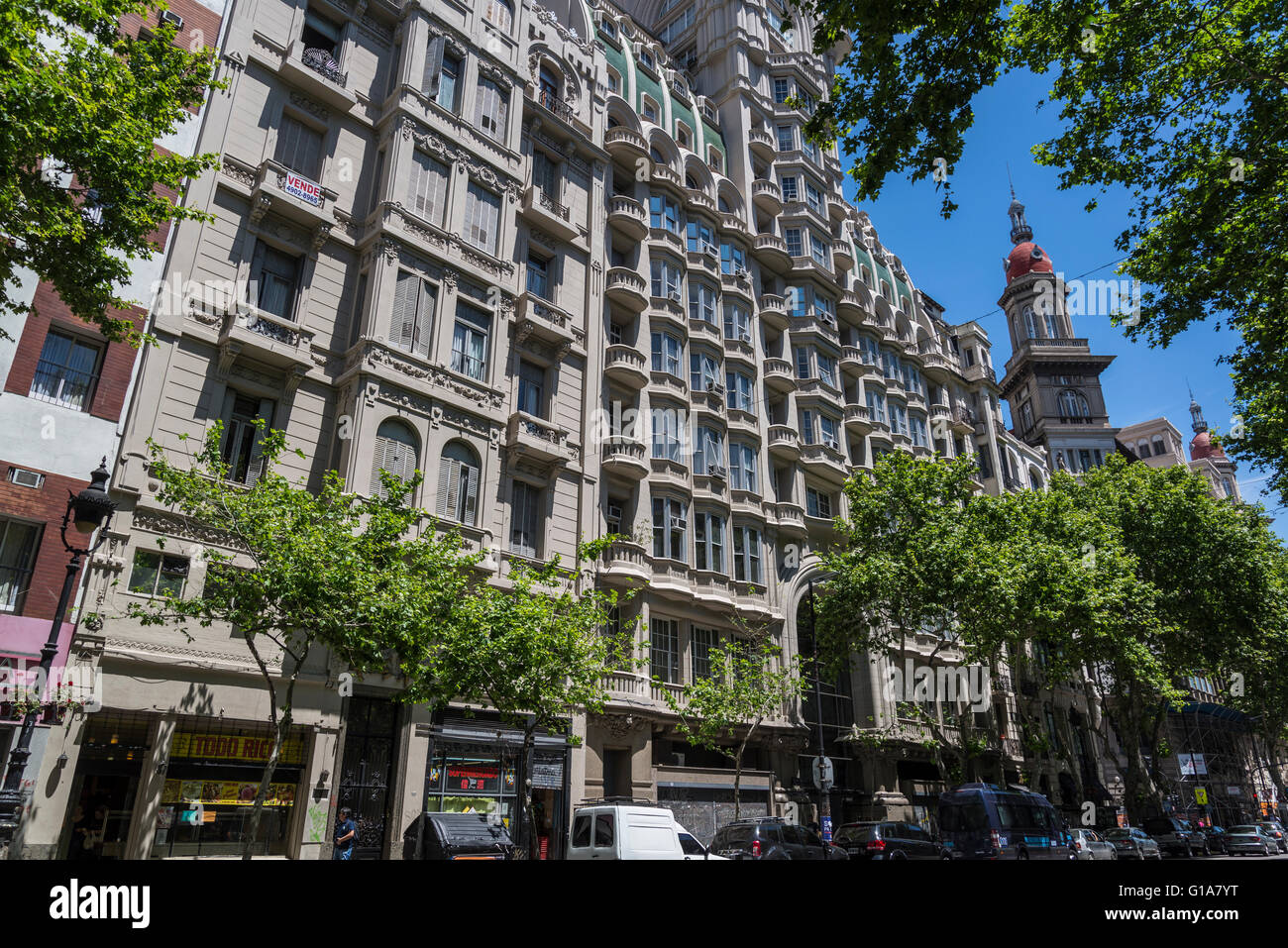 Palacio Barolo, Avenida de Mayo, Buenos Aires, Argentinien Stockfoto