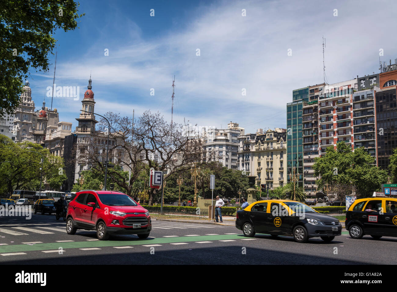 Plaza del Congreso, Buenos Aires, Argentinien Stockfoto