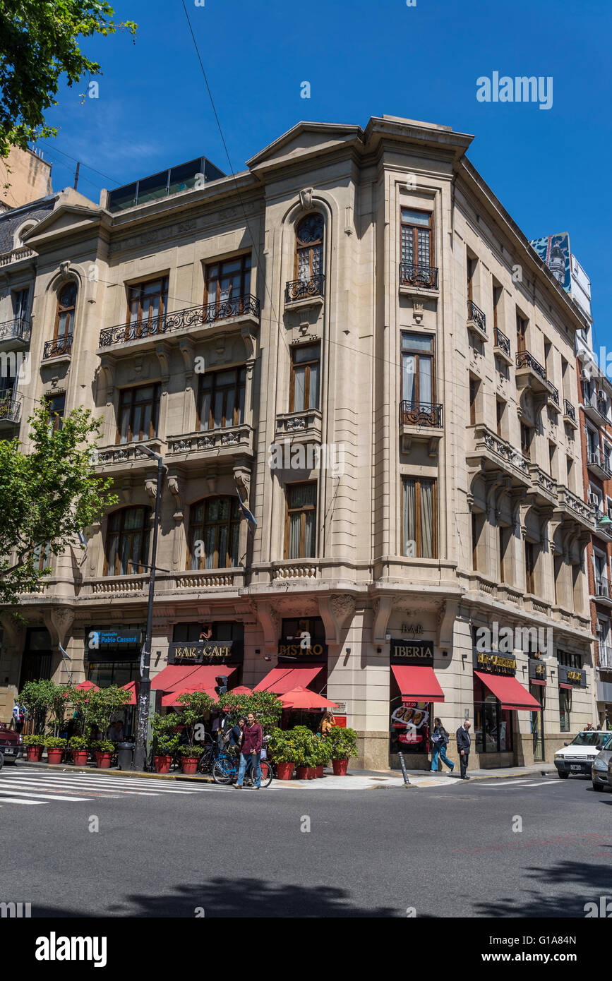 Cafe, Avenida de Mayo, Buenos Aires, Argentinien Stockfoto