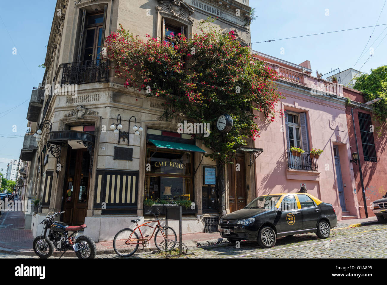 Cafe Rivas, San Telmo, Buenos Aires, Argentinien Stockfoto Cafe Rivas, San Telmo, Buenos Aires, Argentinien Stockfoto