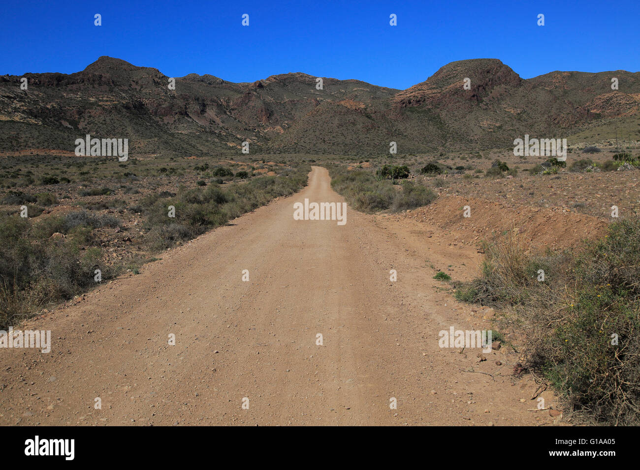 Cabo de Gata Nationalpark, Mónsul, in der Nähe von San José, Almeria, Spanien Stockfoto