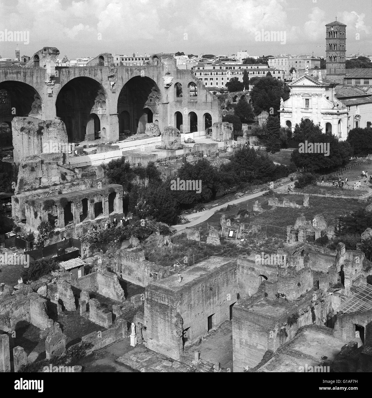 Das Forum Romanum, Rom, 2015 Stockfoto
