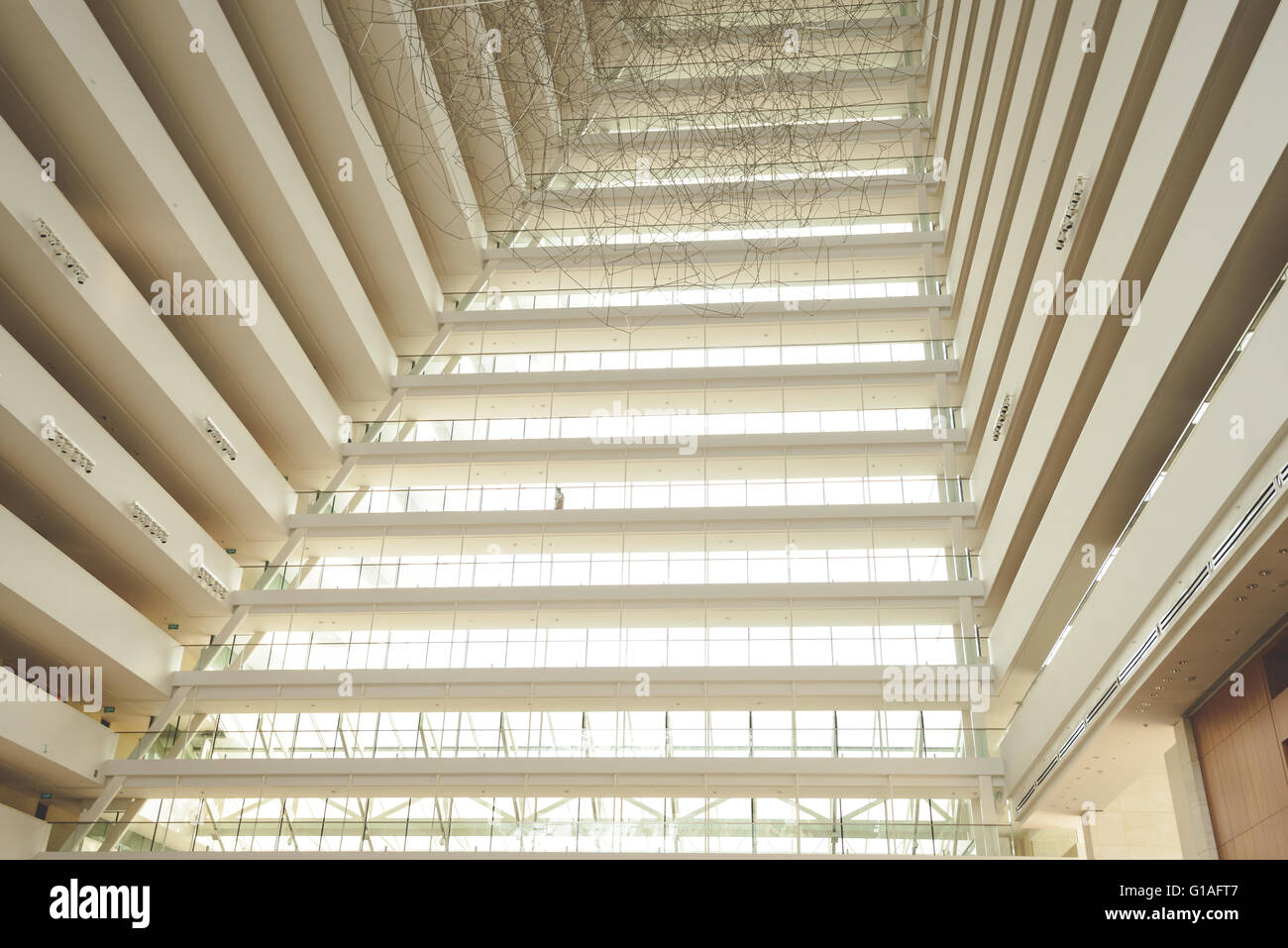 Die Lobby im Hotel Marina Bay Sands in Singapur Stockfoto