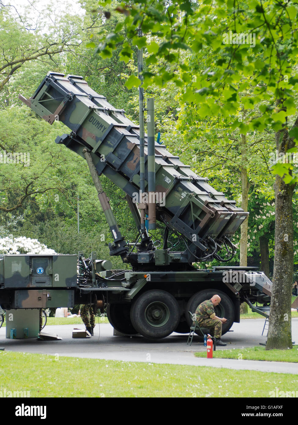 Patriot Flak Rakete Raketenabwehrsystem, Breda, Niederlande Stockfoto