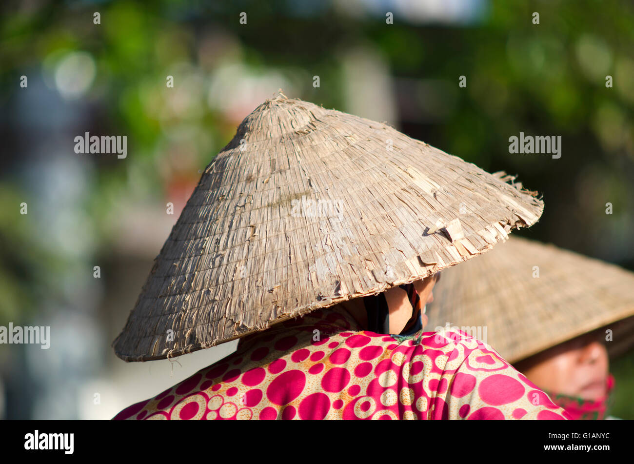 Obst-Verkäufer bei Cai Rang schwimmende Markt, Vietnam Stockfoto