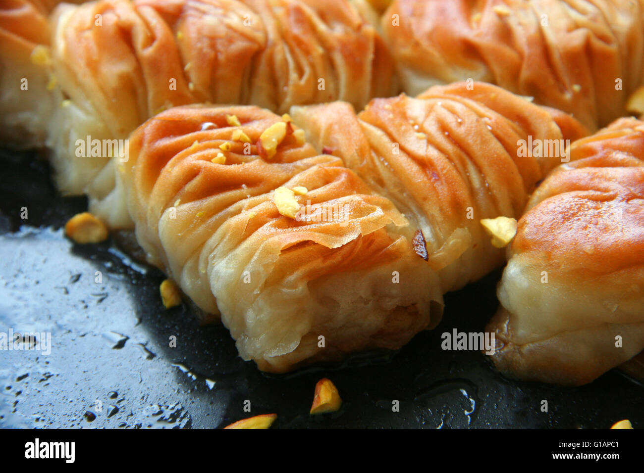 Baklava Stockfoto