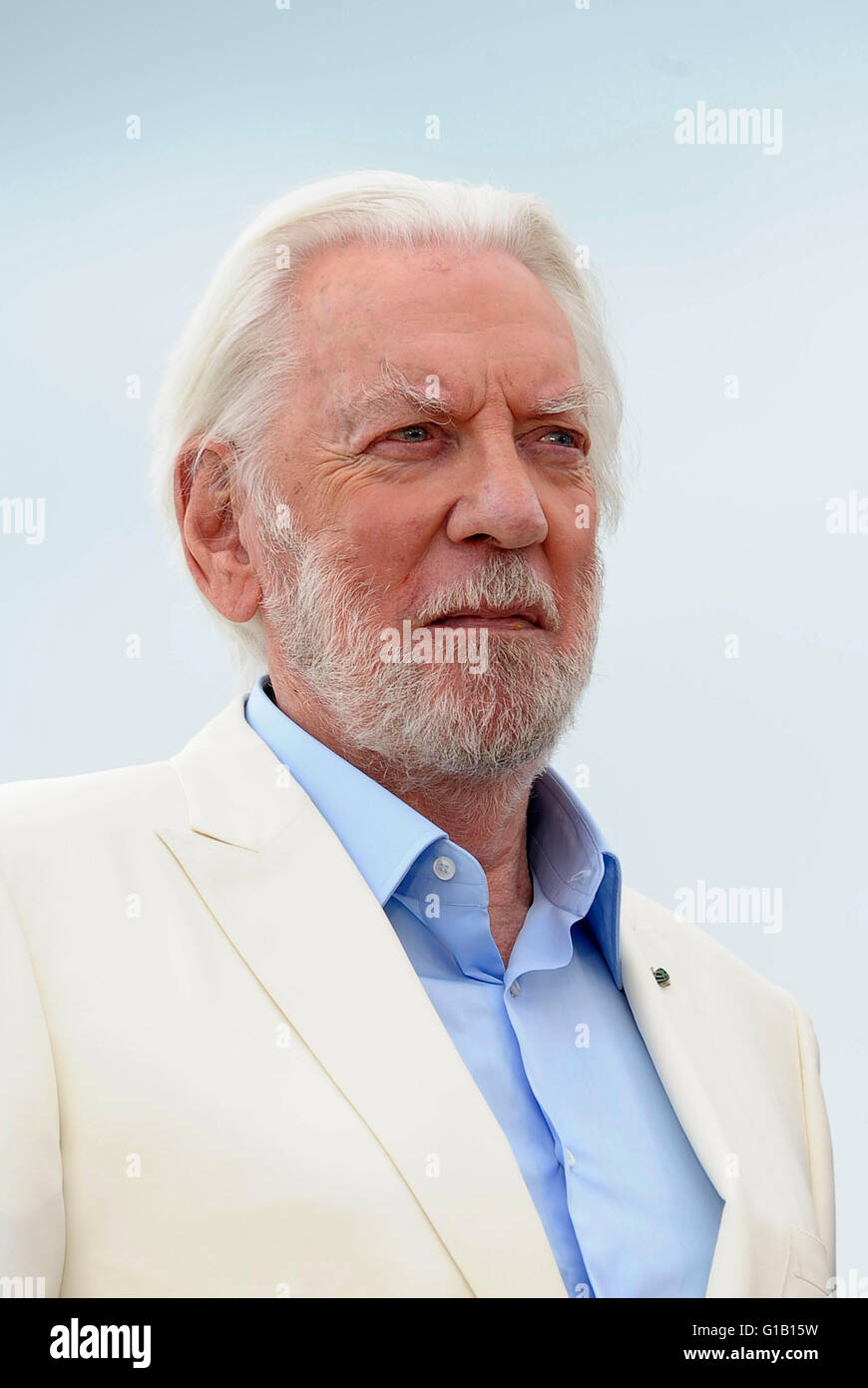 Cannes, Frankreich. 11. Mai 2016. Donald Sutherland Teilnahme an den Fototermin für die Jury auf dem Festivel de Cannes 11. Mai 2016 Credit: Peter Phillips/Alamy Live News Stockfoto