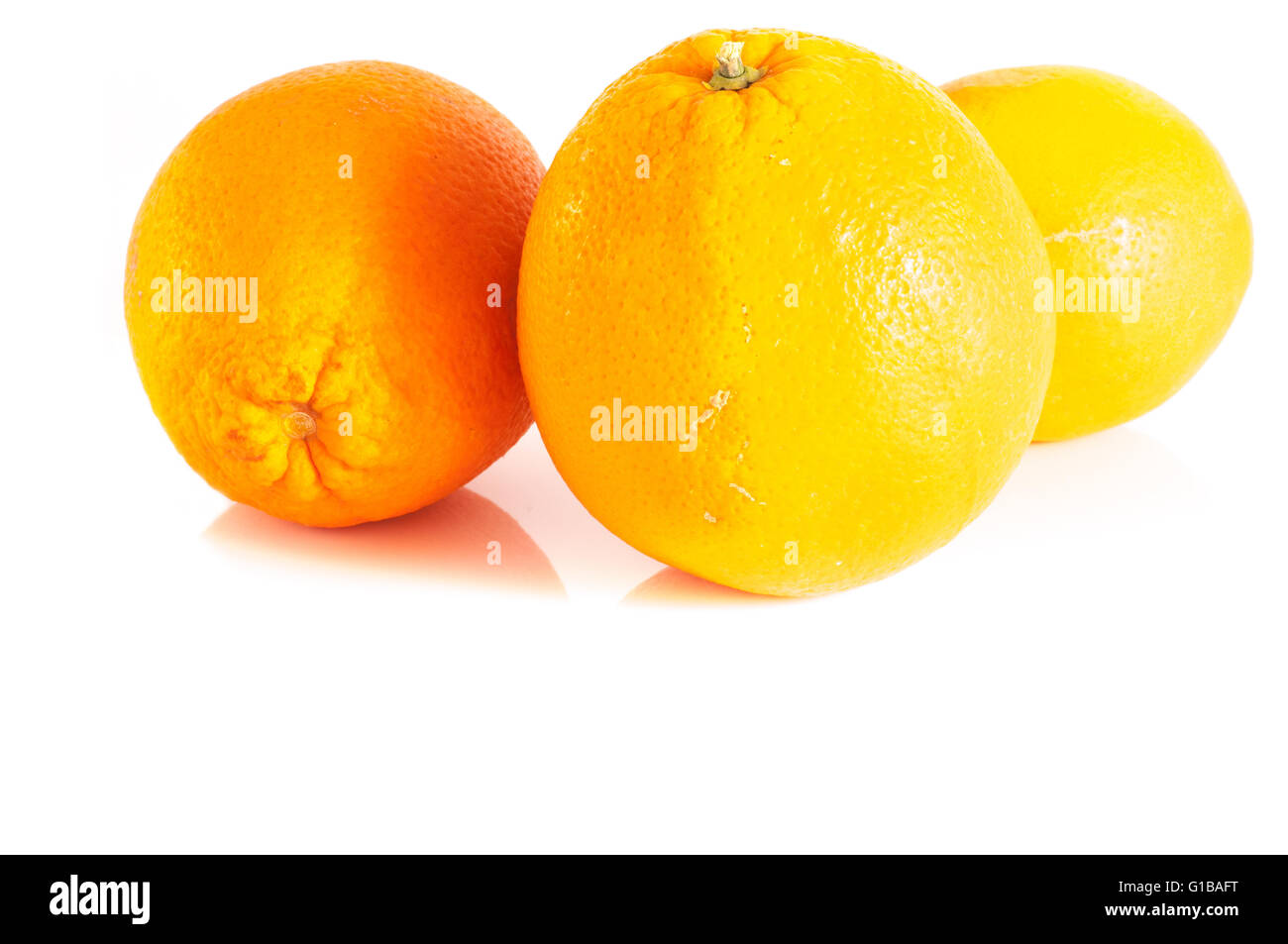 reifer Orangen Stockfoto