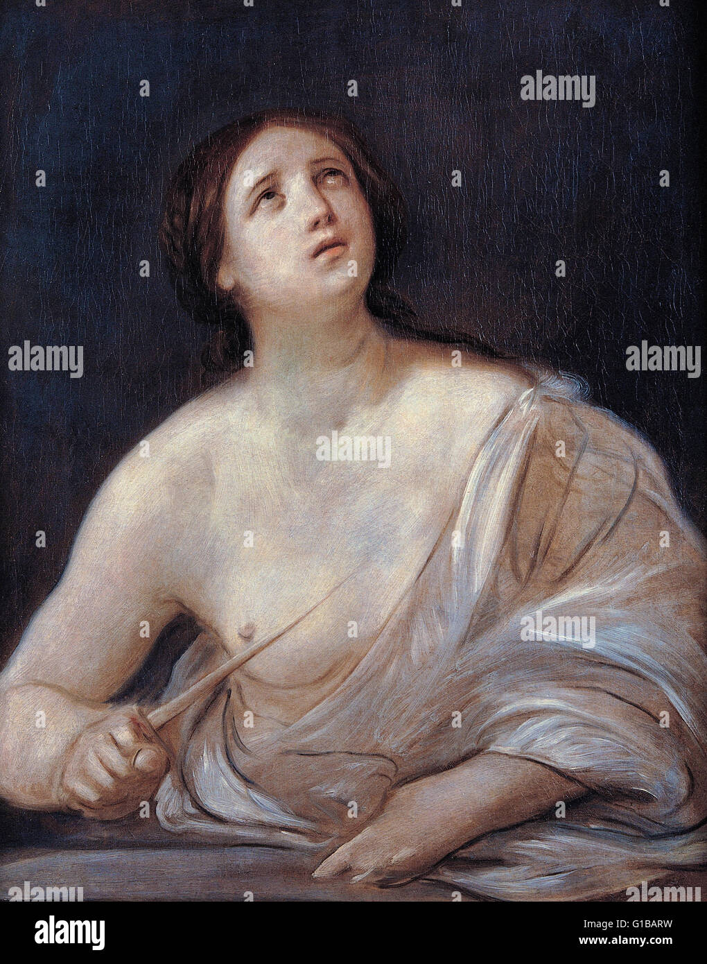 Guido Reni - Lucretia - Musei Capitolini Roma Stockfoto