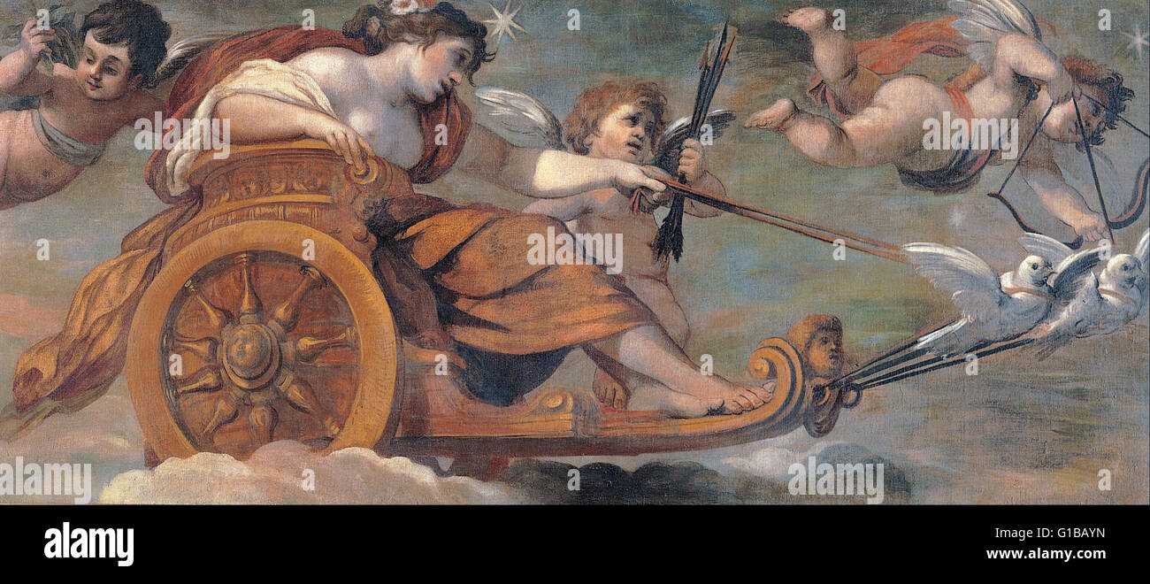 Pietro da Cortona - Venuswagen - Musei Capitolini Roma Stockfoto