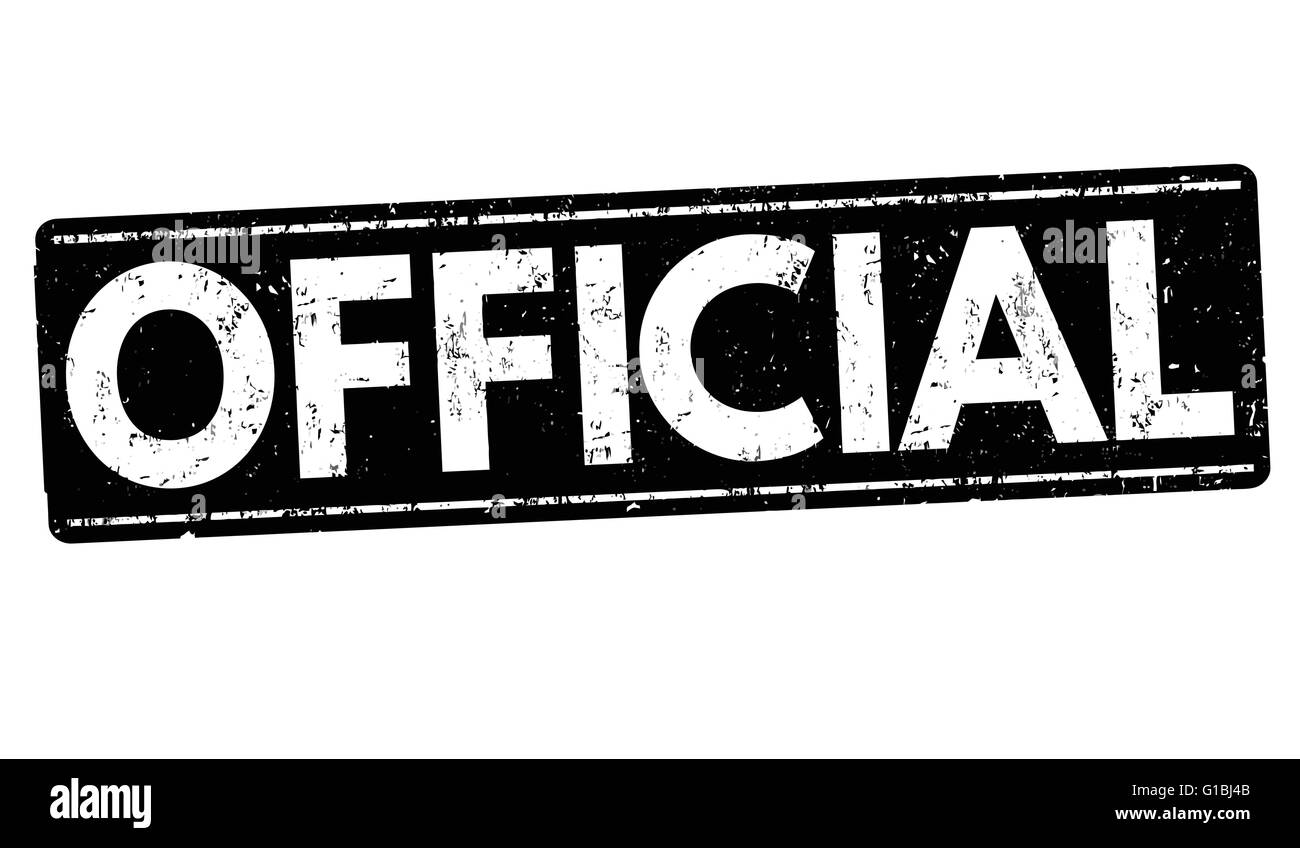 Offizielle Grunge Stempel auf weißem Hintergrund, Vektor-illustration Stock Vektor