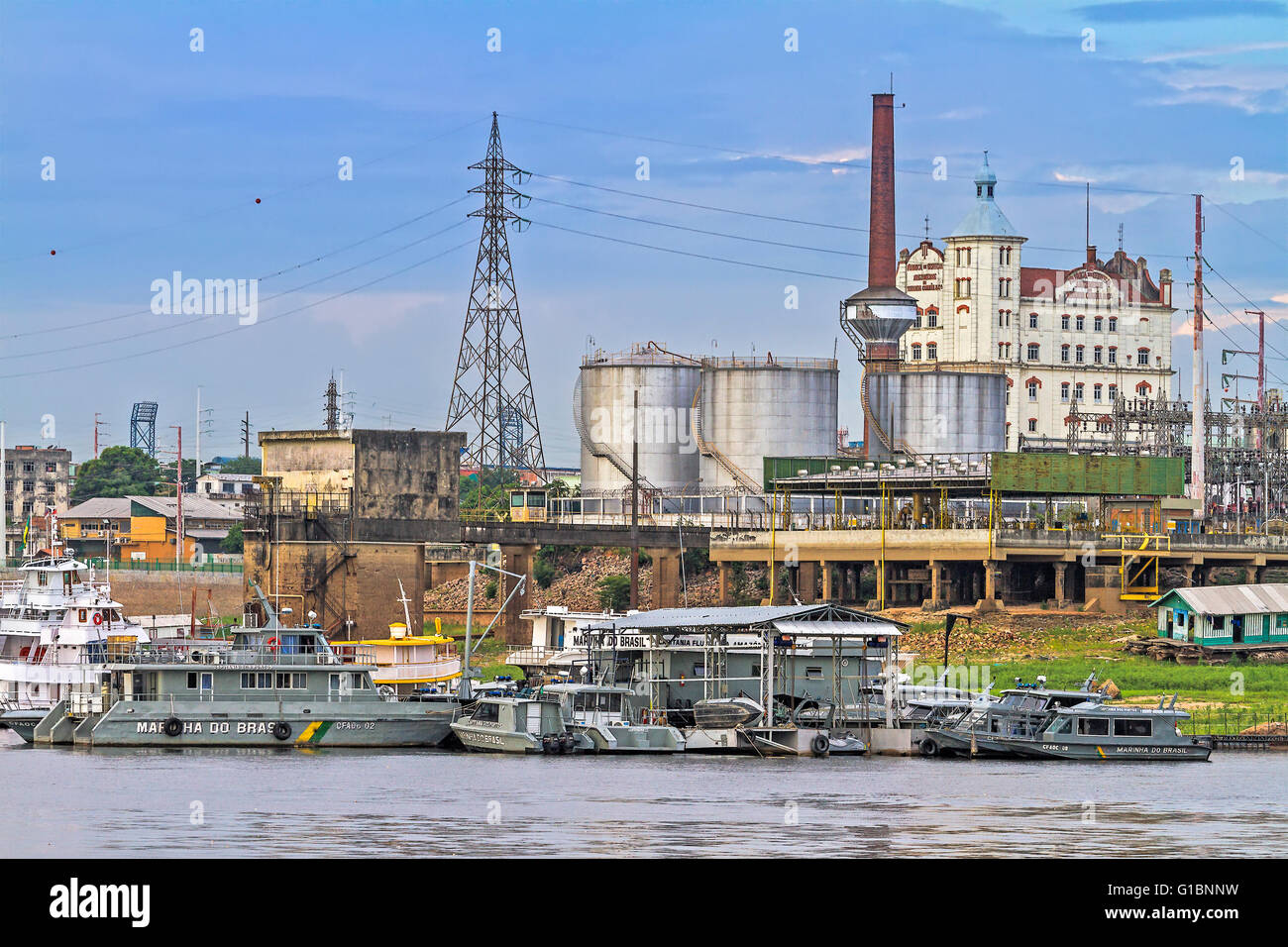 Industrielandschaft Manaus Brasilien Stockfoto