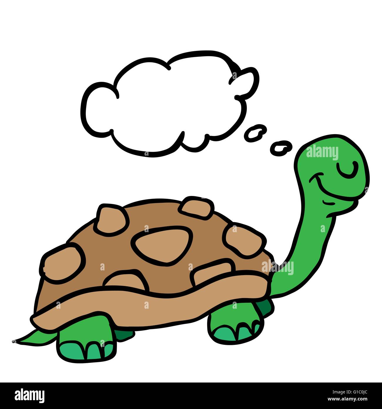 Schildkrote Comic Illustration Stock Vektorgrafik Alamy