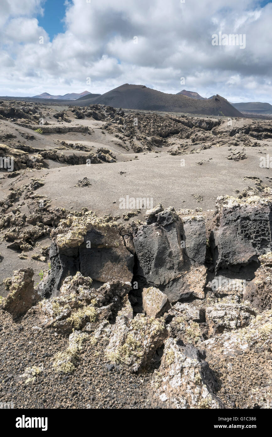 Vulkan-Nationalpark, Lanzarote, Kanarische Inseln, Spanien Stockfoto
