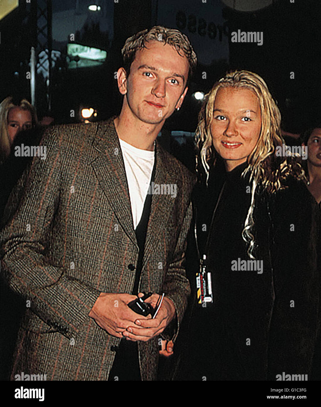 Almsick, Sebastian van / Franziska van Almsick, | Anlass: Premiere von "Independence Day" | Stockfoto