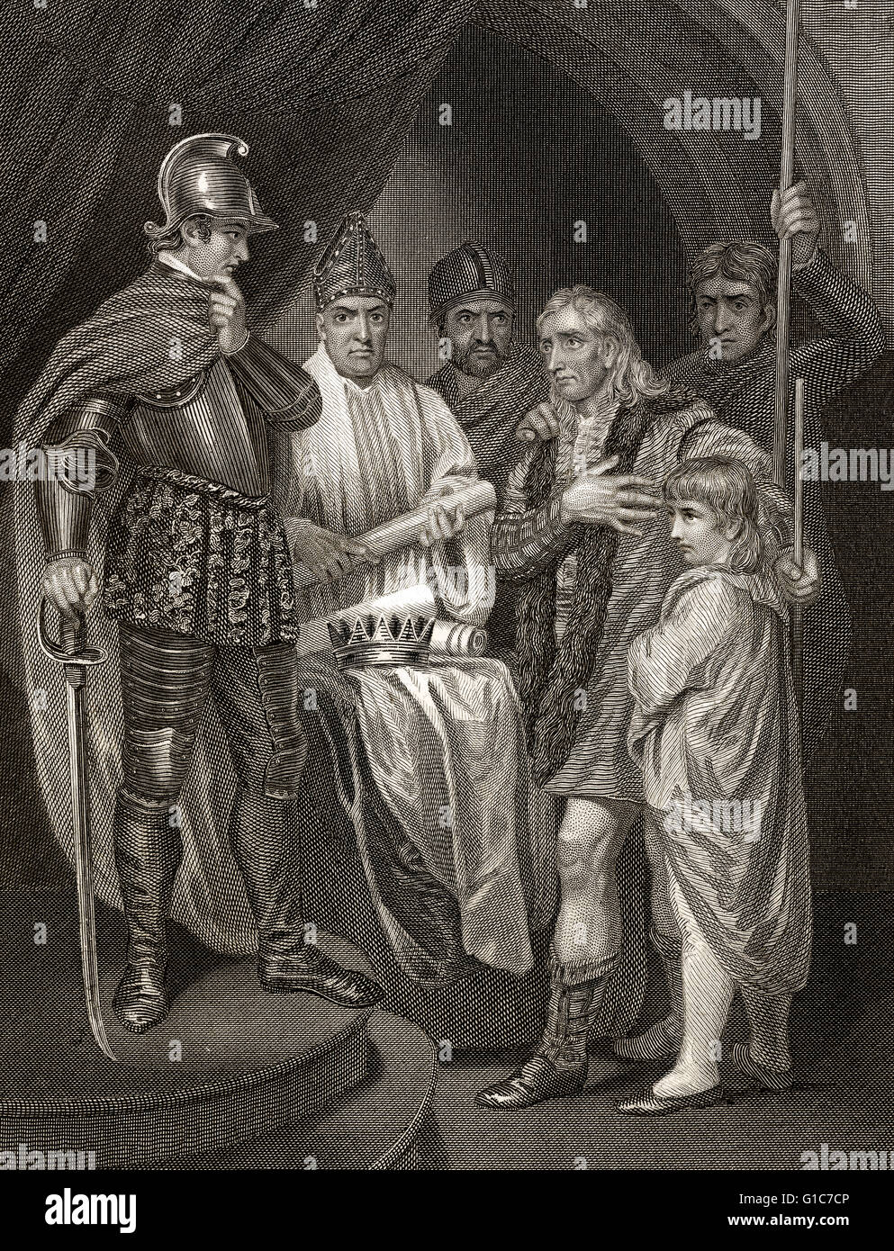 John Balliol, 1250-1314, König von Schottland, Hingabe an Edward I von England, 1296 Stockfoto