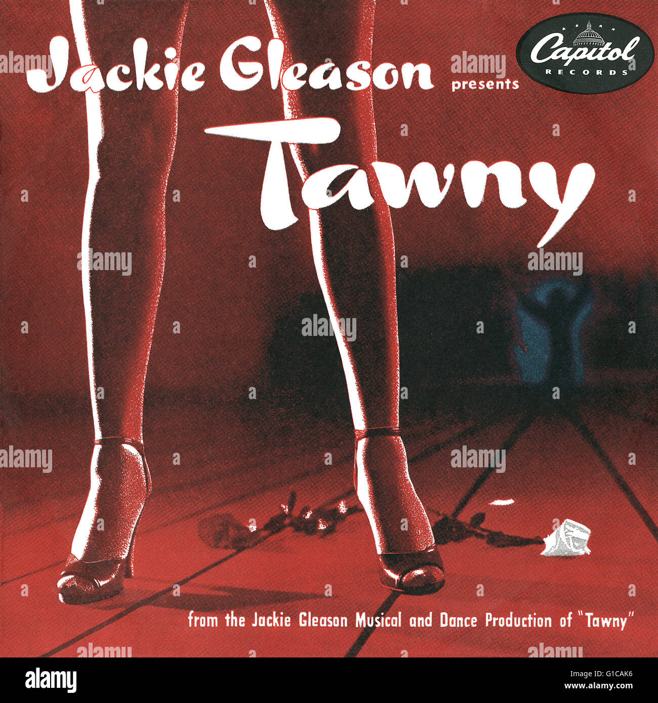 UK 10 Zoll LP von Jackie Gleason betitelt Tawny bei Capitol Records. Veröffentlicht im Jahr 1953. Stockfoto