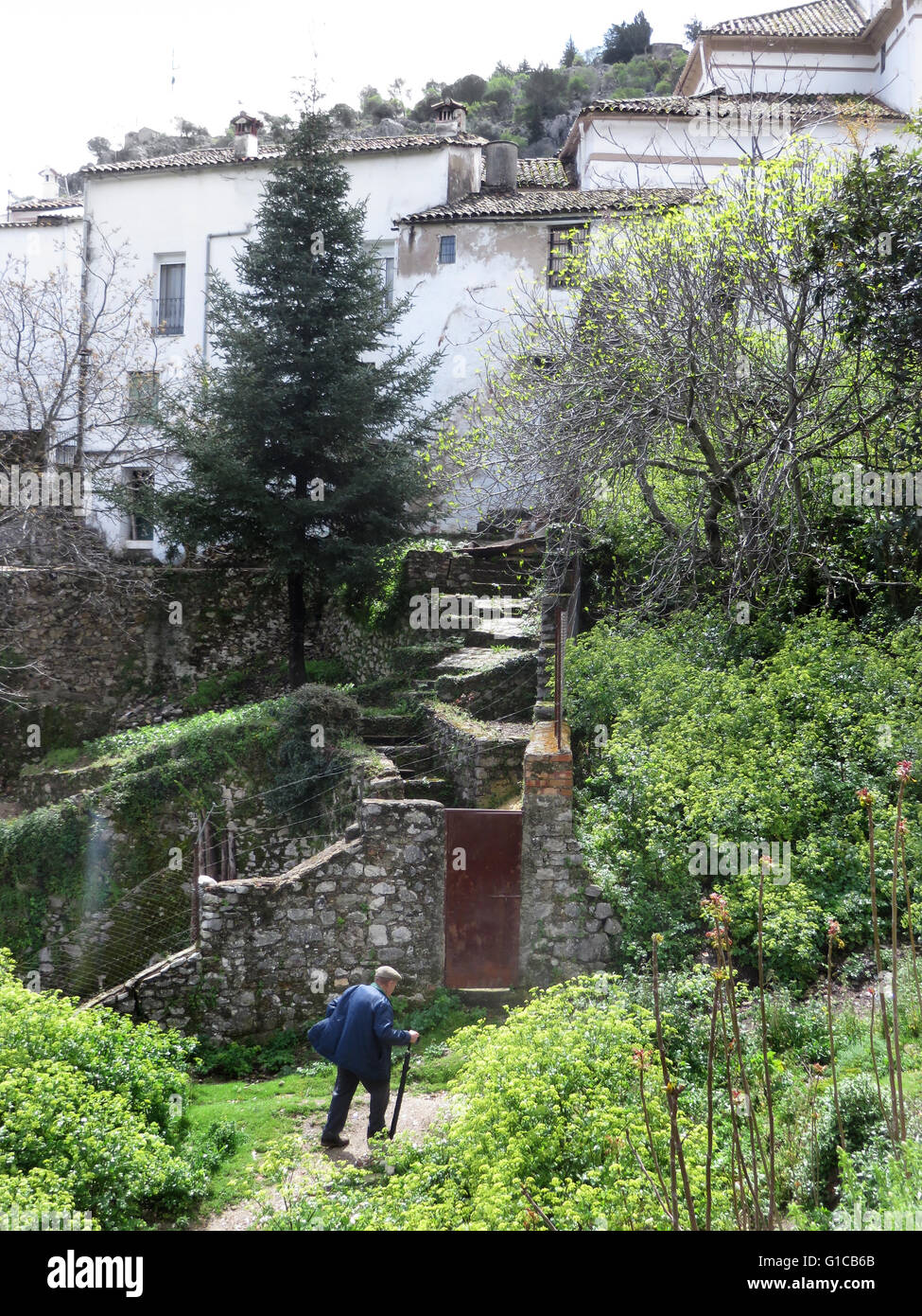 Grazelema, ein hübsches Bergdorf in Andalusien Spanien Stockfoto