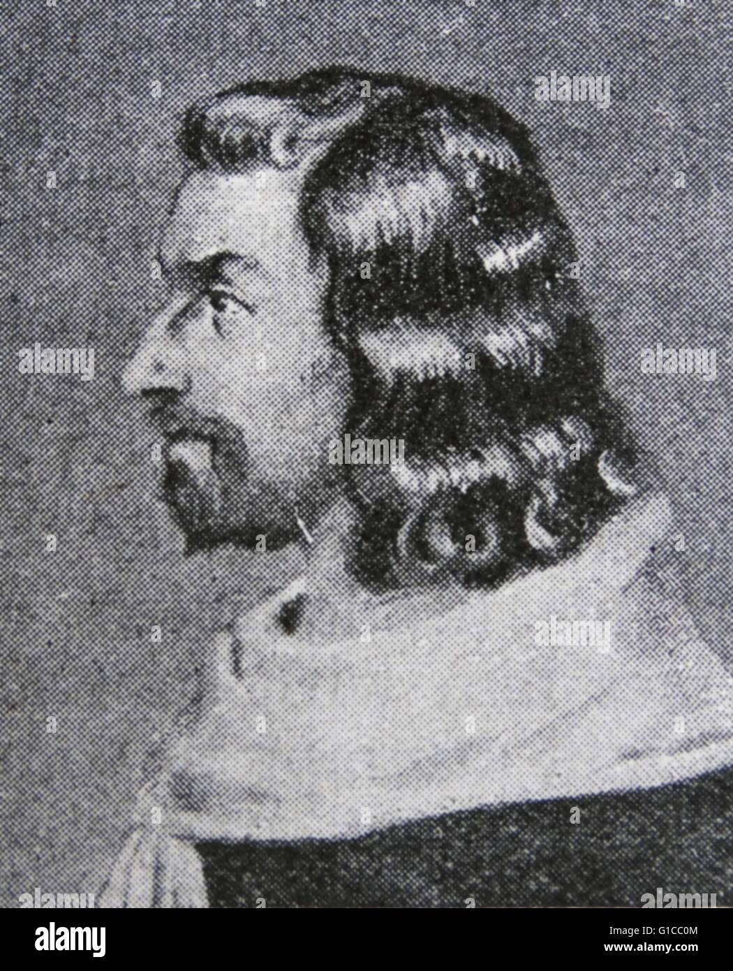 Porträt von König John II von Frankreich (1319-1364) ein Monarch von Haus von Valois. Vom 14. Jahrhundert Stockfoto