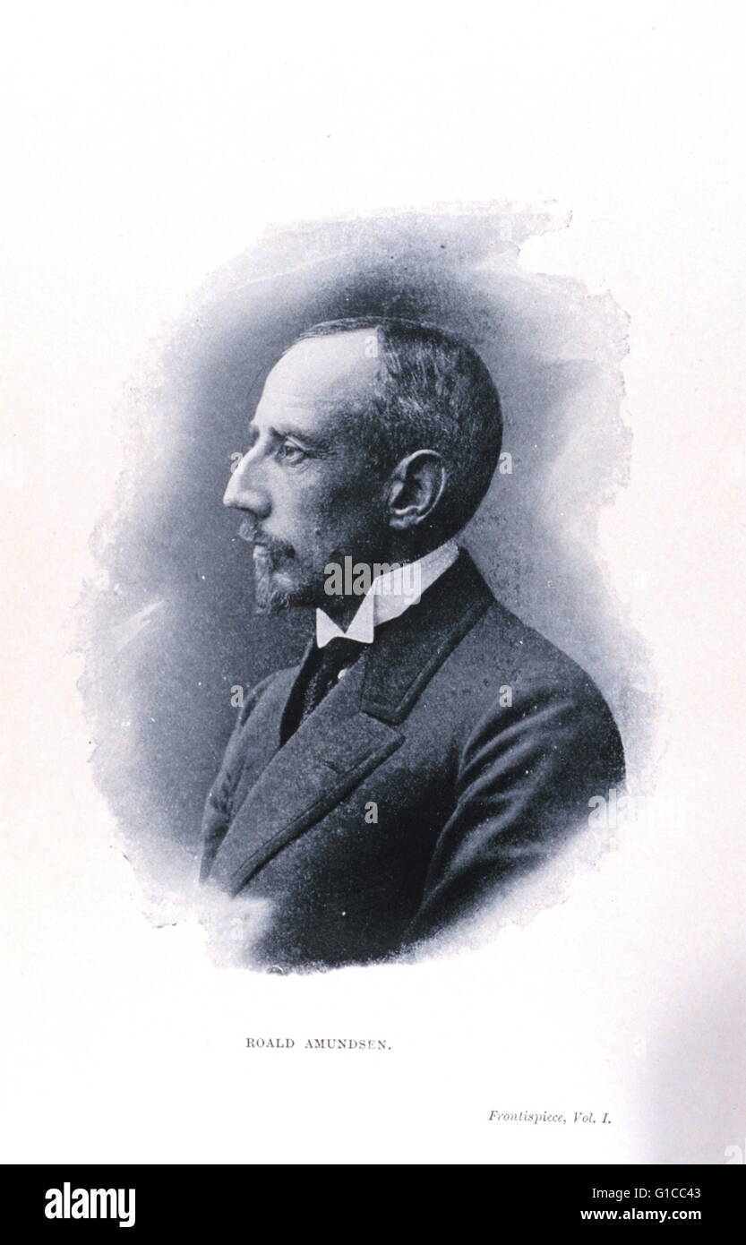 Frontispiz Portrait von Roald Amundsen, 1872-1928 Stockfoto