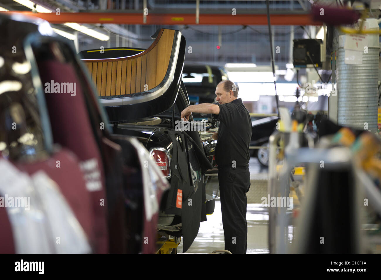 Rolls-Royce Automobil-Montagewerk, Chichester, West Sussex, England, UK Stockfoto