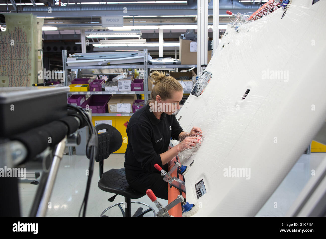Rolls-Royce Automobil-Montagewerk, Chichester, West Sussex, England, UK Stockfoto