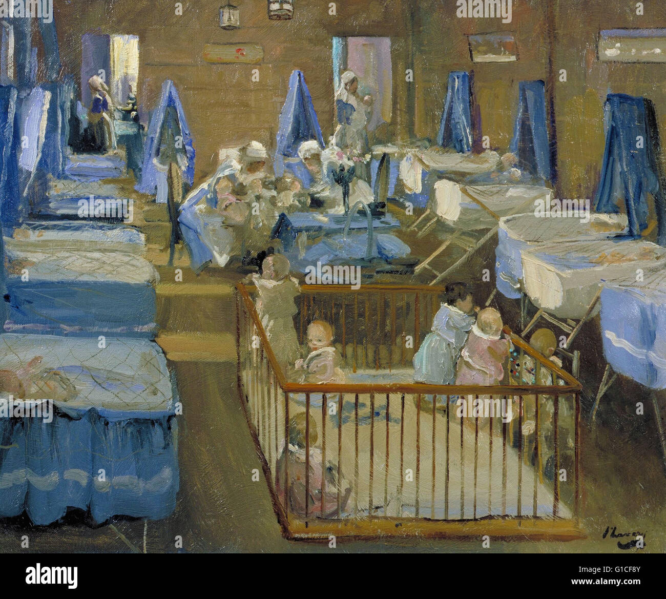 Lavery, John - Lady Henrys Kindergarten, Woolwich - Imperial Kriegsmuseen Stockfoto
