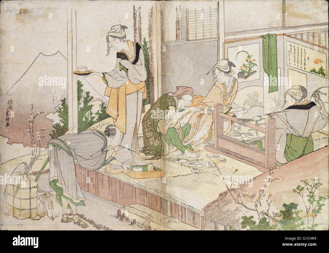 Katsushika Hokusai - Untitled - Museo de Bellas Artes de Bilbao Stockfoto