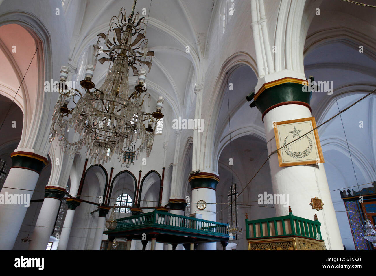 Selimye Moschee (St. Sophia Cathedral), Nicosia, Zypern. Stockfoto