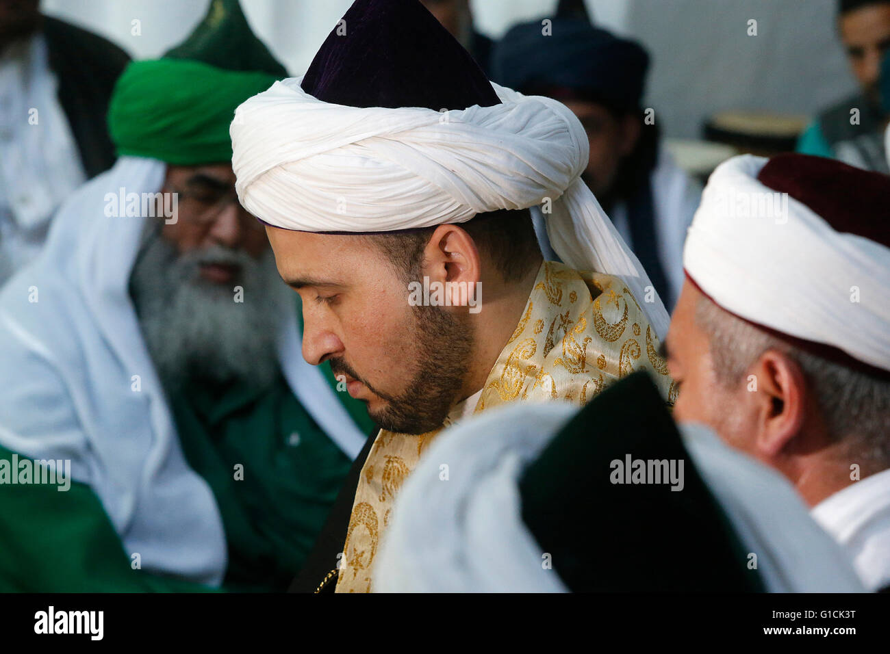 Urs von Mawlana Scheich Muhammad Nazim Adil al-Haqqani in Selimye Moschee in Nikosia, Zypern. Stockfoto