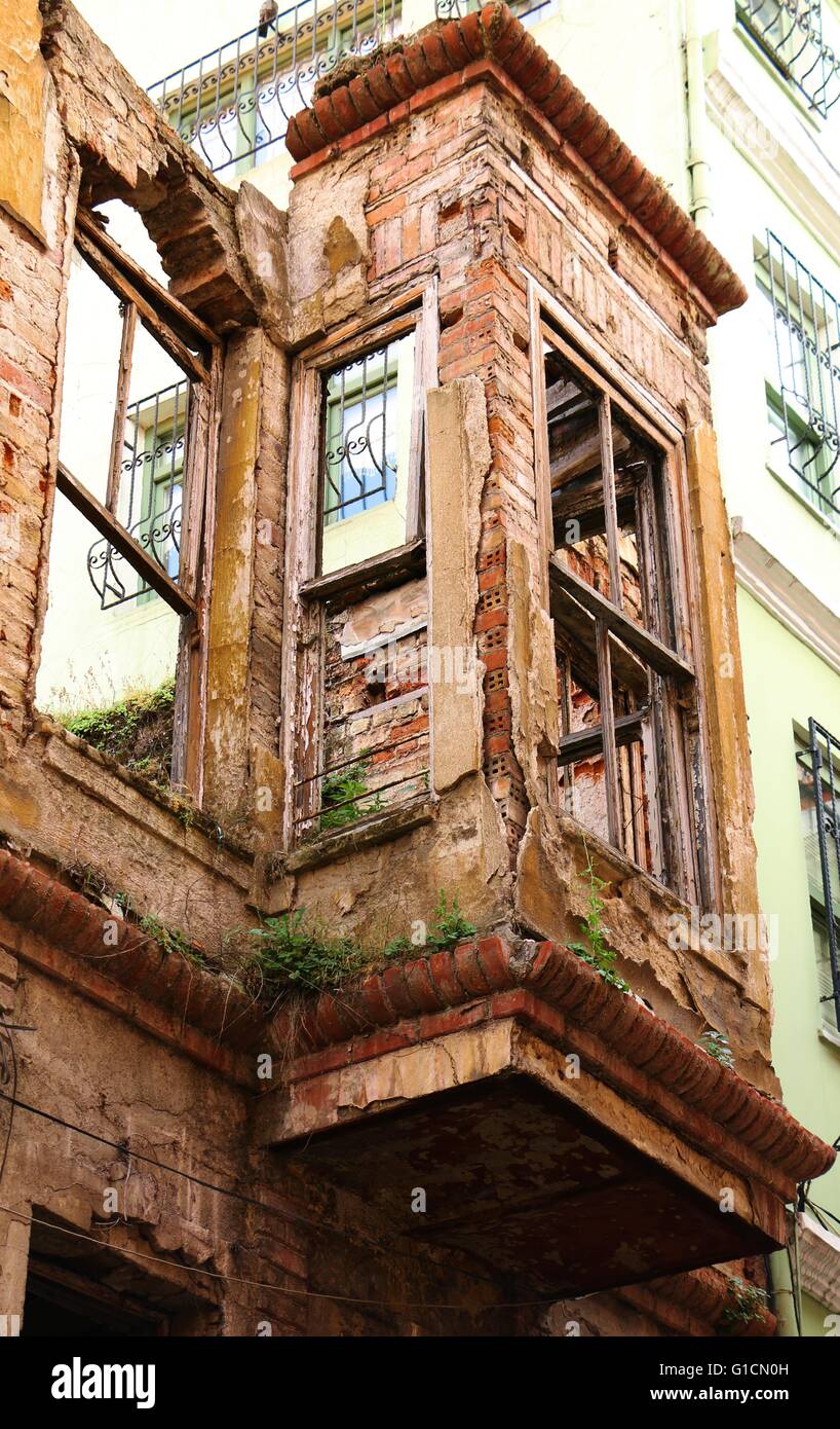 Alte Häuser Istanbul Fener, geschützt UNESCO Fener Denkmäler, Παλιά αρχοντικά, Φανάρι Κωνσταντινούπολη Stockfoto