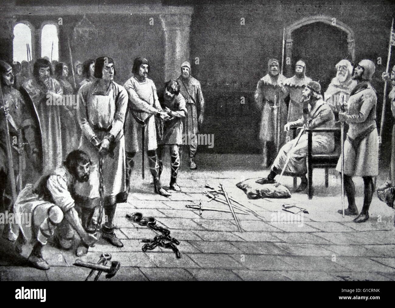 Ordoño II (c. 873 – Juni 924; León) König von Galizien aus 910; Behörde behauptet und führt die Grafen von Kastilien Stockfoto