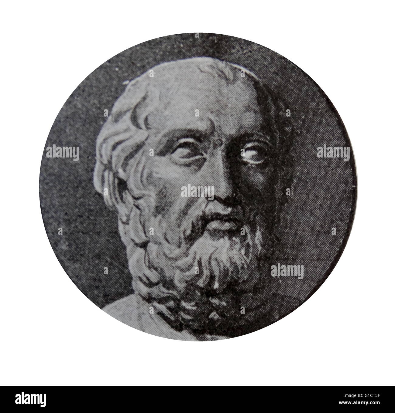 Büste von Plato, ein Philosoph und Mathematiker im klassischen Griechenland und Gründer der Akademie in Athen. Stockfoto