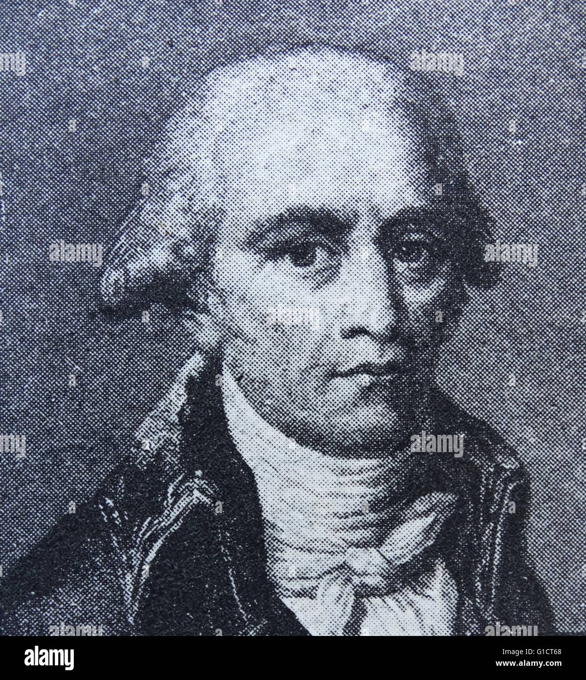 Porträt des französischen Naturforschers Jean-Baptiste Lamarck (1744-1829). Vom 19. Jahrhundert Stockfoto