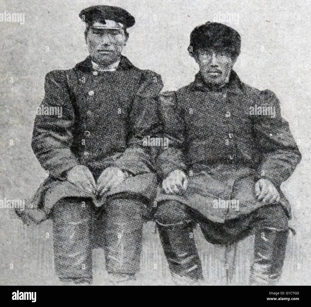 Yakutsk Kaufleute; Tsarist Rußland 1890 Stockfoto