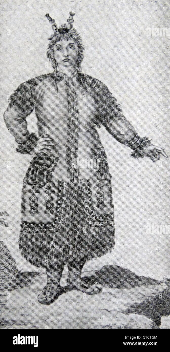 Yakutsk Bäuerin; Zaristischen Russland 1860 Stockfoto