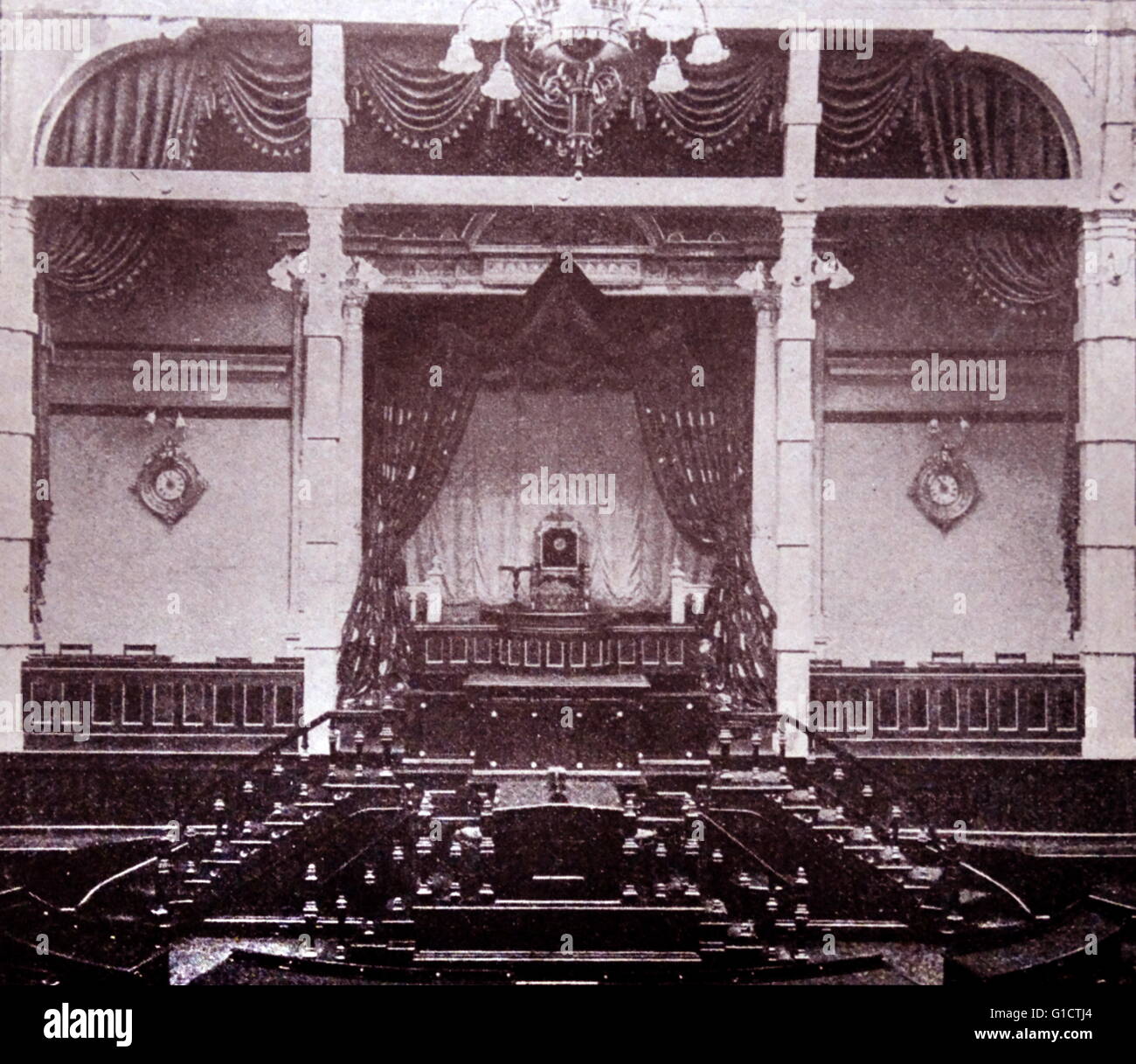 Erste japanische Parlament in Tokio; Japan 1910 Stockfoto