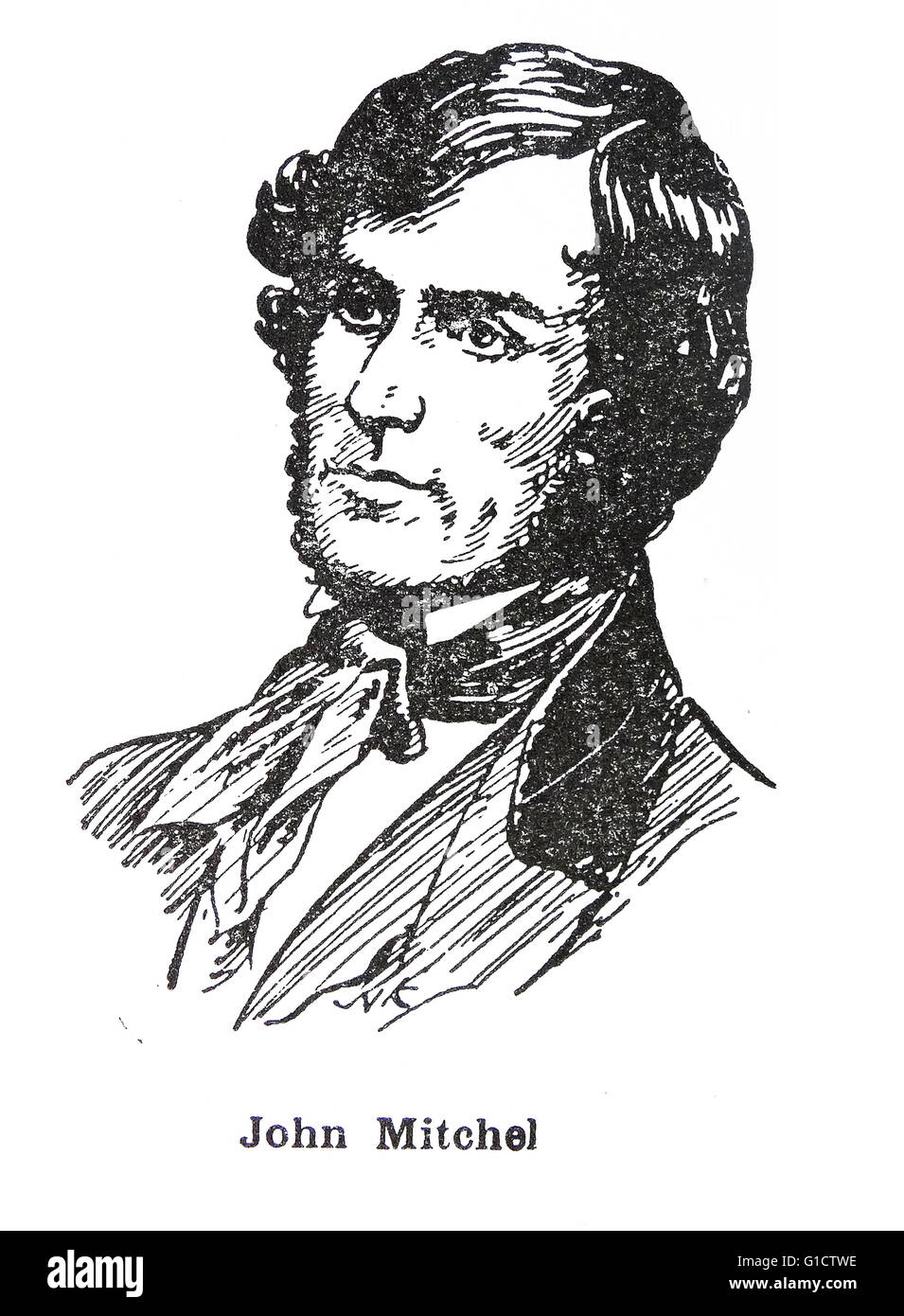 John Mitchel (1815 –1875) Aktivist für den irischen Nationalismus; Autor; und politischer journalist Stockfoto