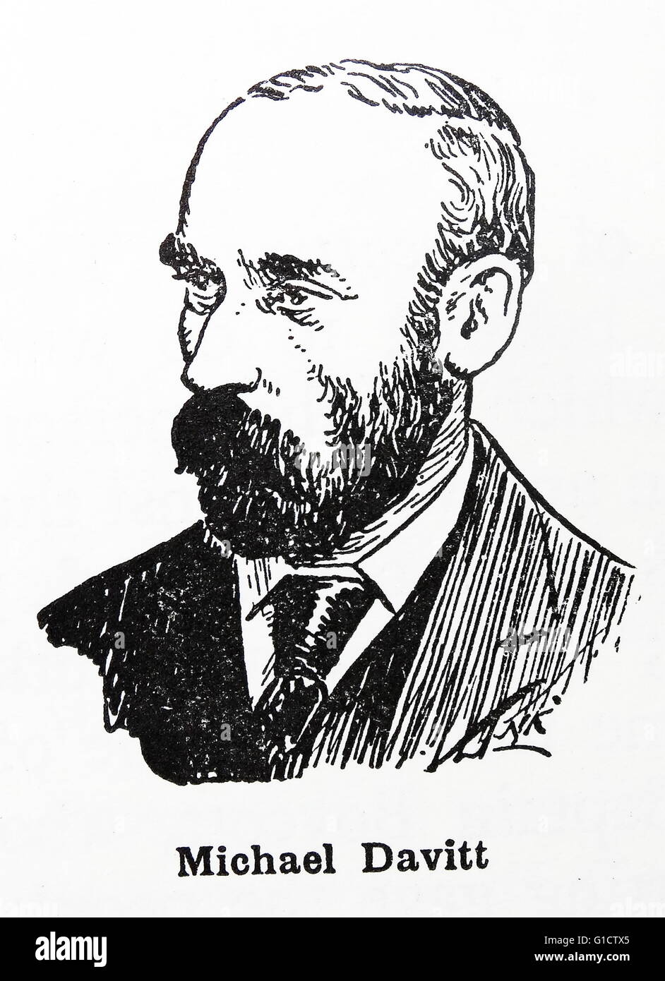 Michael Davitt 1846-1906. Irische republikanische und agrarischen Rührwerk Stockfoto