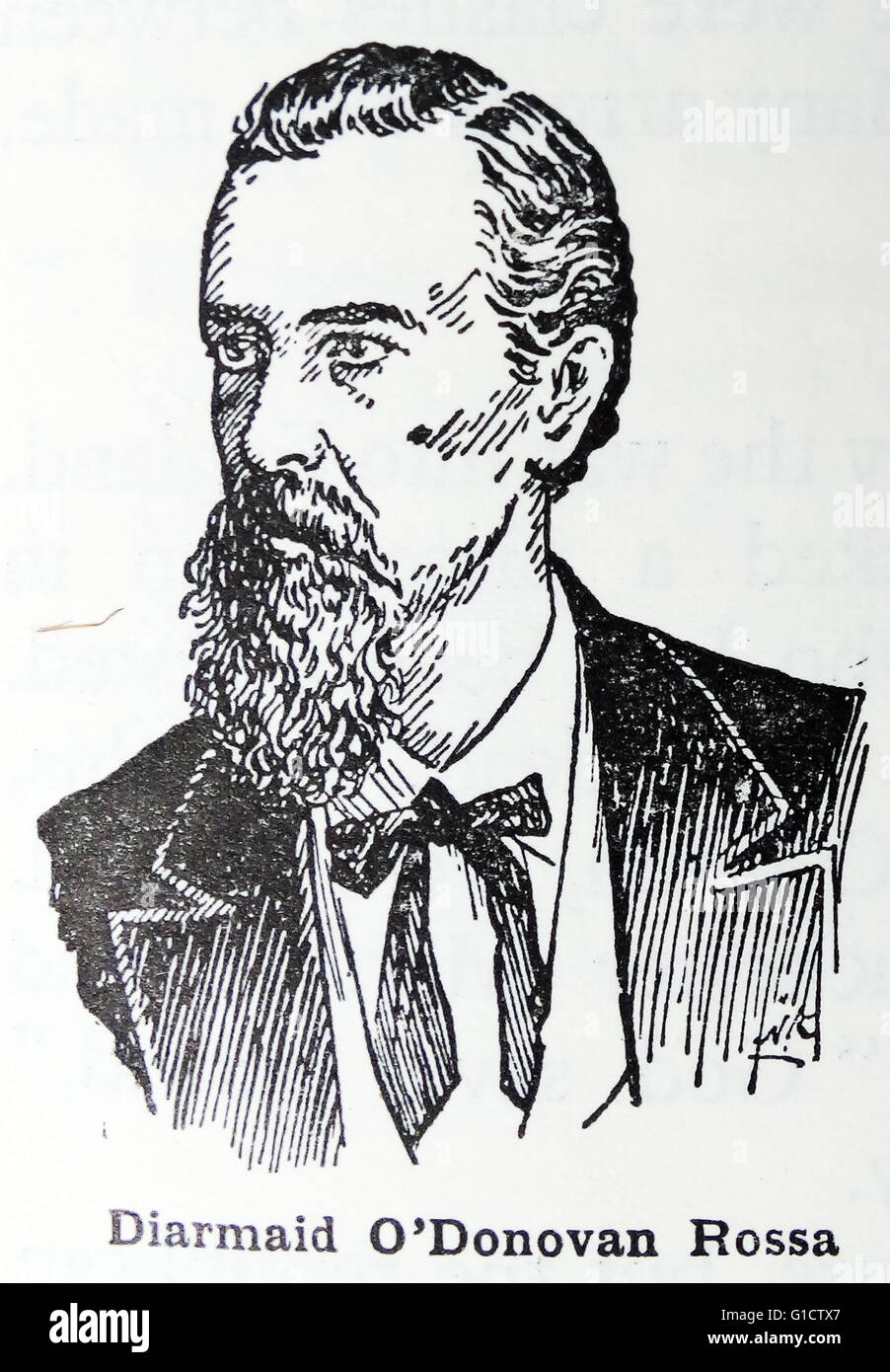 Jeremiah O'Donovan Rossa (1831 – 1915). Irische Fenian Führer und prominentes Mitglied der Irish Republican Brotherhood Stockfoto