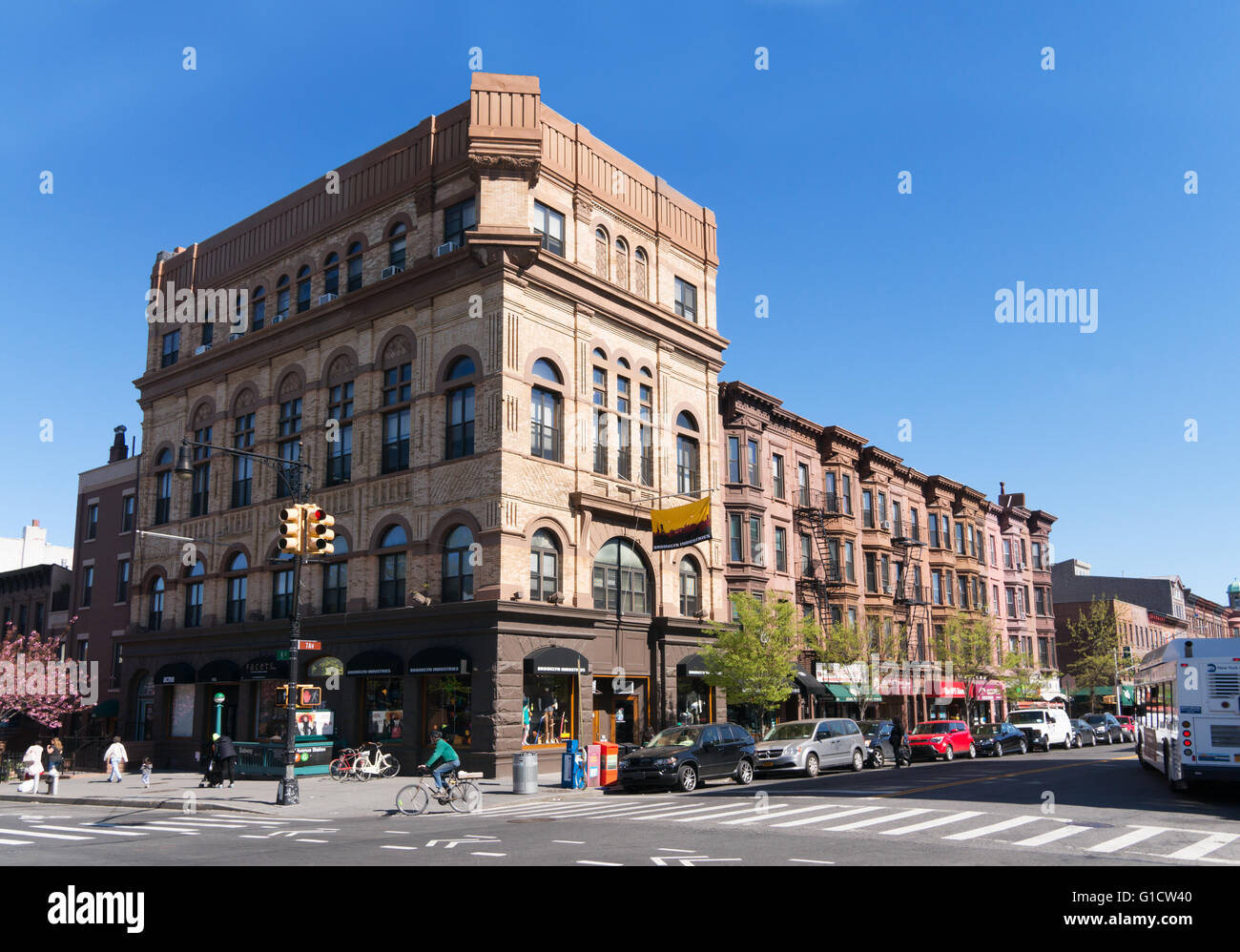 328 7th Avenue Ecke 9. Street Brooklyn Industries building, New York, USA Stockfoto